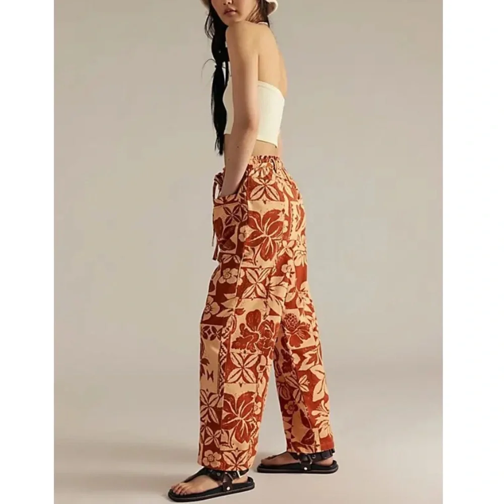 NWOT Mirage printed pull-on jeans by We The Free from Free People in size Small